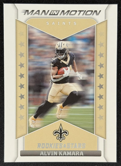 Alvin Kamara 2022 Panini Rookies & Stars Man In Motion Saints Default Title Sports Trading Card