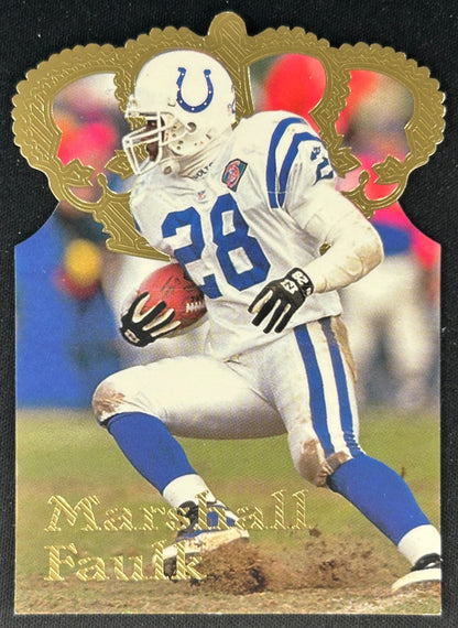 Marshall Faulk 1995 Gold Crown Die Cuts Colts Sports Trading Cards
