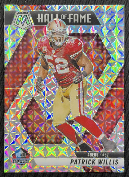 Patrick Willis 2025 Panini Mosaic Hall of Fame Mosaic Prizm 49ers