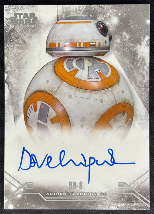 Dave Chapman as BB-8 2025 Star Wars Smugglers Outpost Stellar Signatures Auto Non-Sports Trading Cards