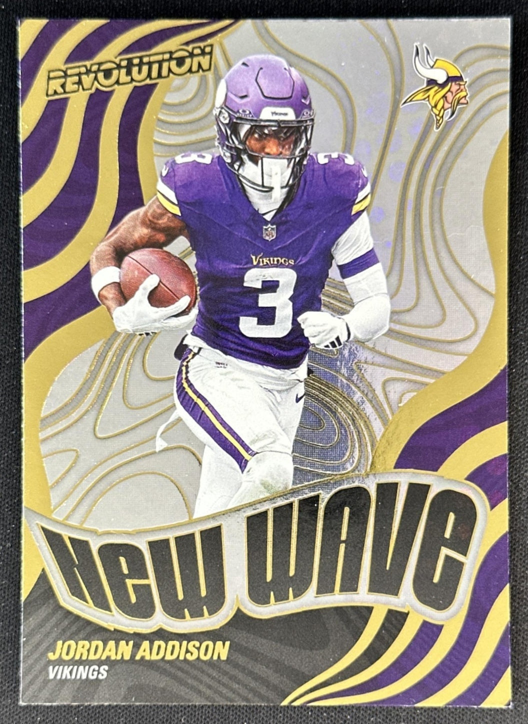 Jordan Addison 2025 Panini Revolution New Wave Vikings