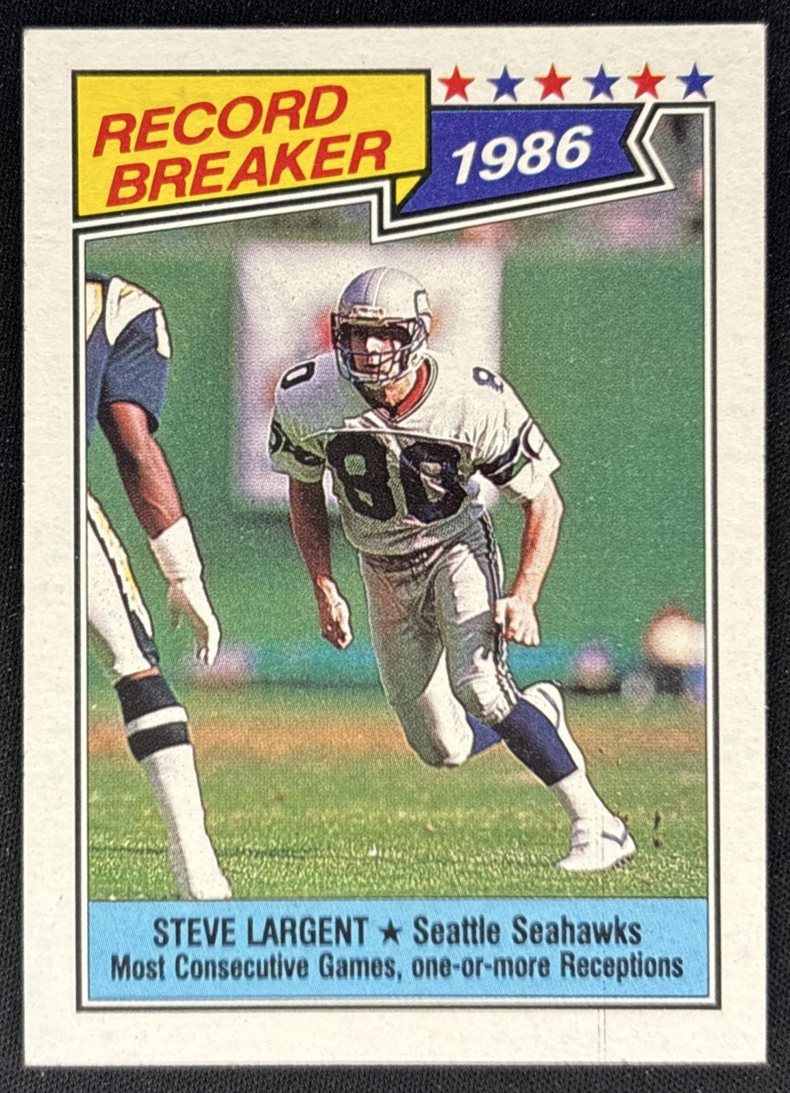 Steve Largent 1987 Topps Seahawks - Front
