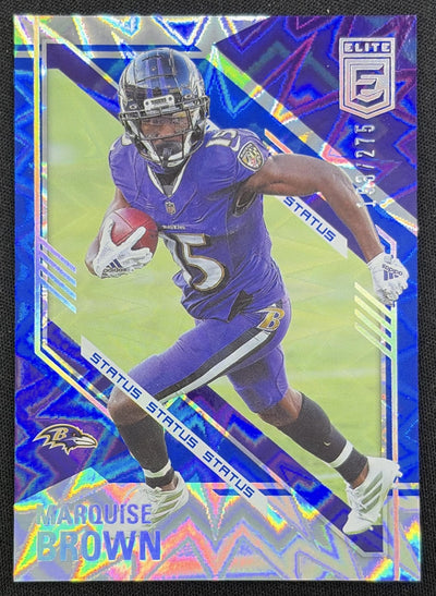 Marquise Brown 2021 Panini Donruss Elite Status Explosion /275 Ravens