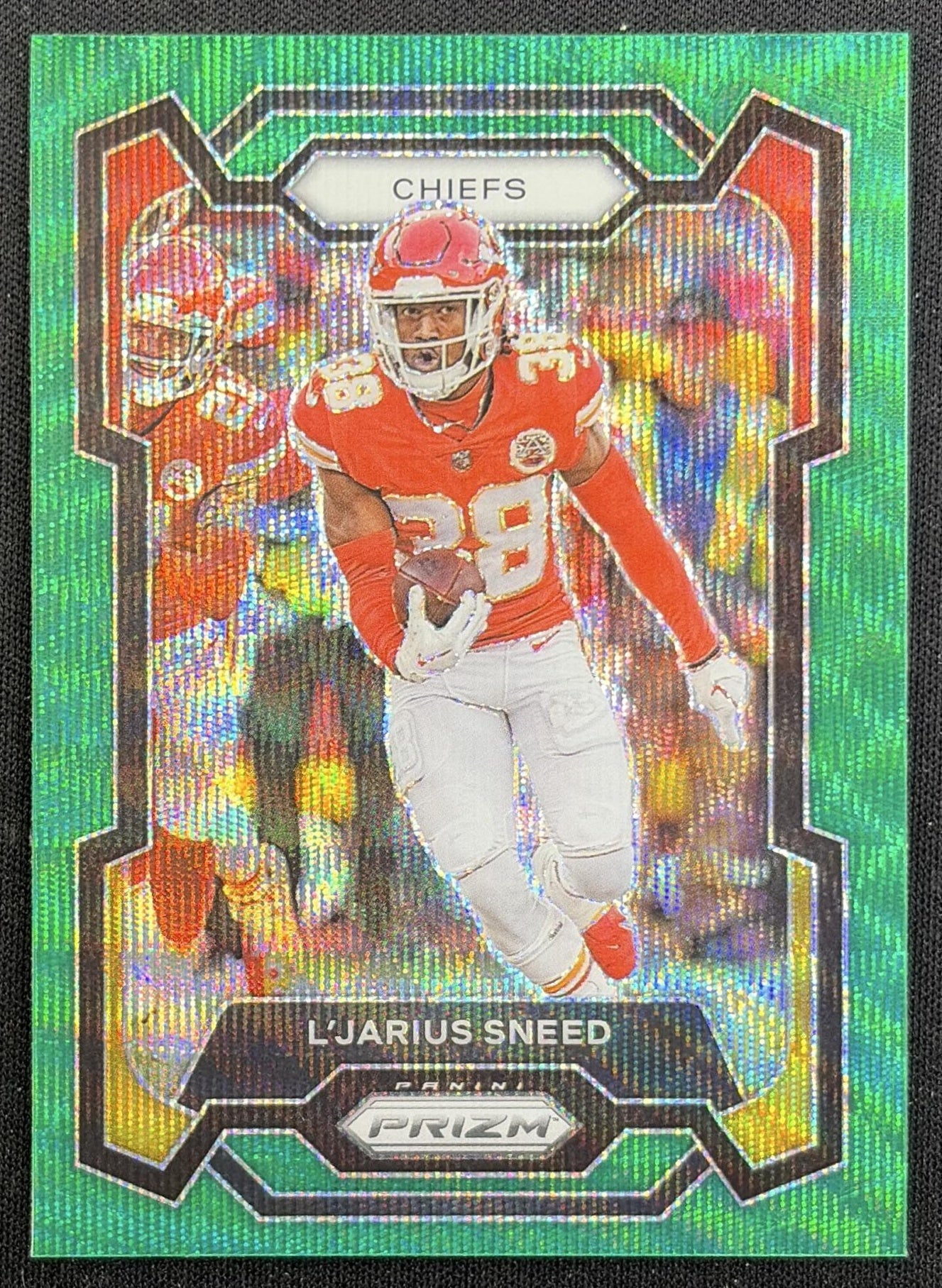 L'Jarius Sneed 2023 Panini Prizm Green Wave Chiefs