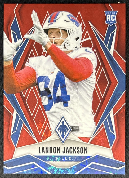 Landon Jackson 2025 Panini Phoenix Red Winter Prizm /399 Bills