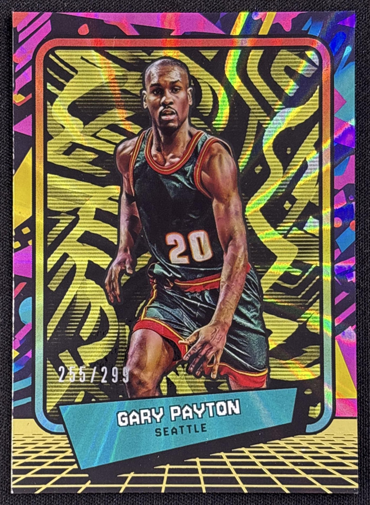 Gary Payton 2026 Panini 90s Pop Culture Yellow /299