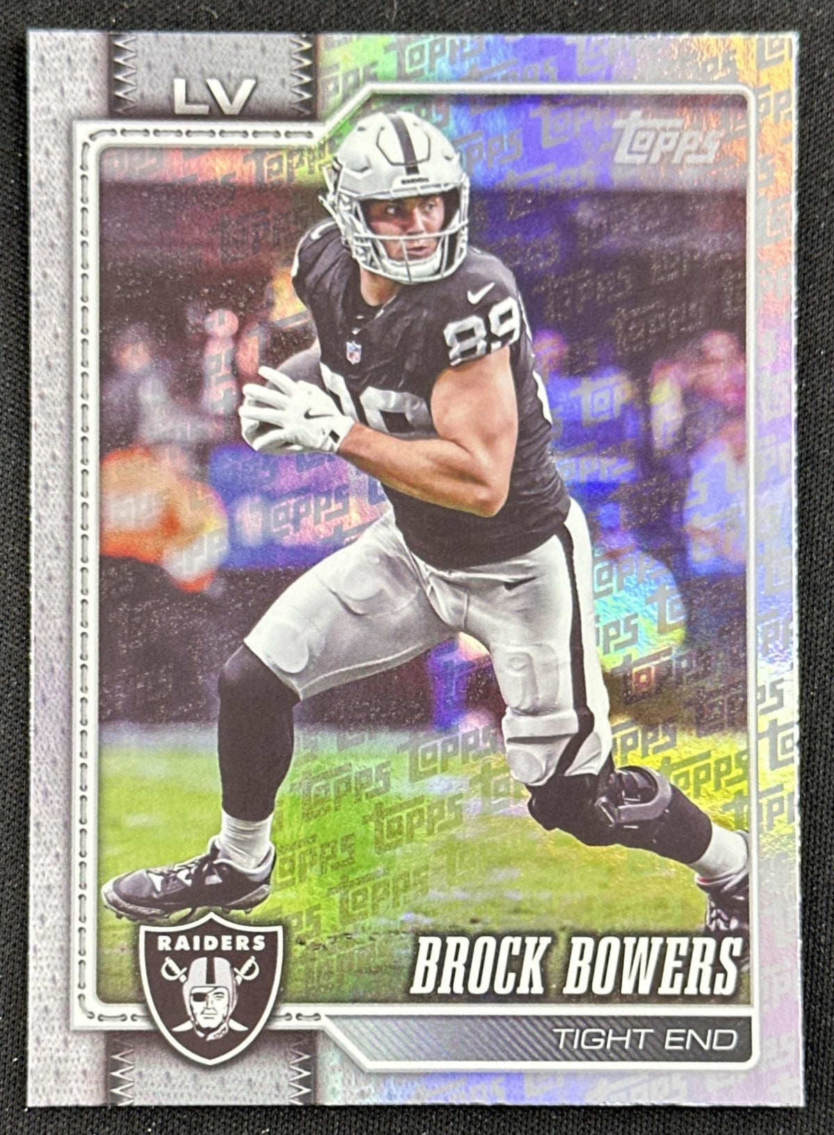 Brock Bowers 2026 Topps Flagship Fanatics Foil Raiders