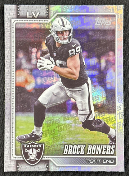 Brock Bowers 2026 Topps Flagship Fanatics Foil Raiders