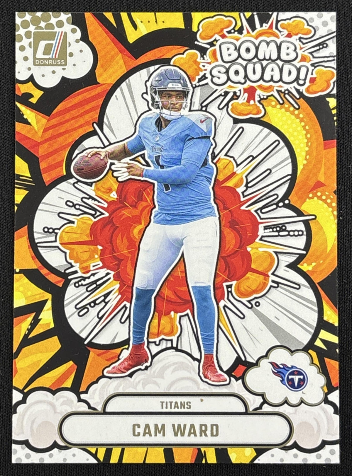 Cam Ward 2025 Panini Donruss Bomb Squad Titans - front