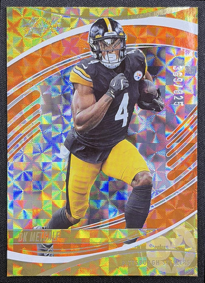 DK Metcalf 2025 Panini Absolute Orange Mosaic /825 Steelers front