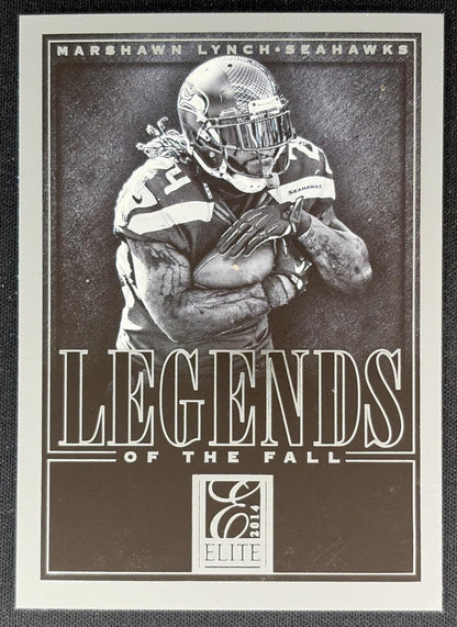 Marshawn Lynch 2014 Panini Elite Legends of the Fall Silver Seahawks - Front