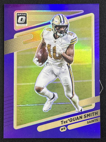 Tre Quan Smith 2021 Panini Donruss Optic Purple /50 Saints Default Title Sports Trading Card