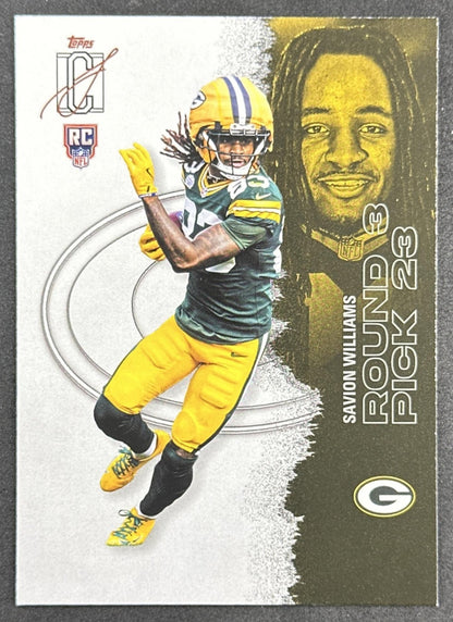 Savion Williams 2025 Topps Signature Class Rookie Packers