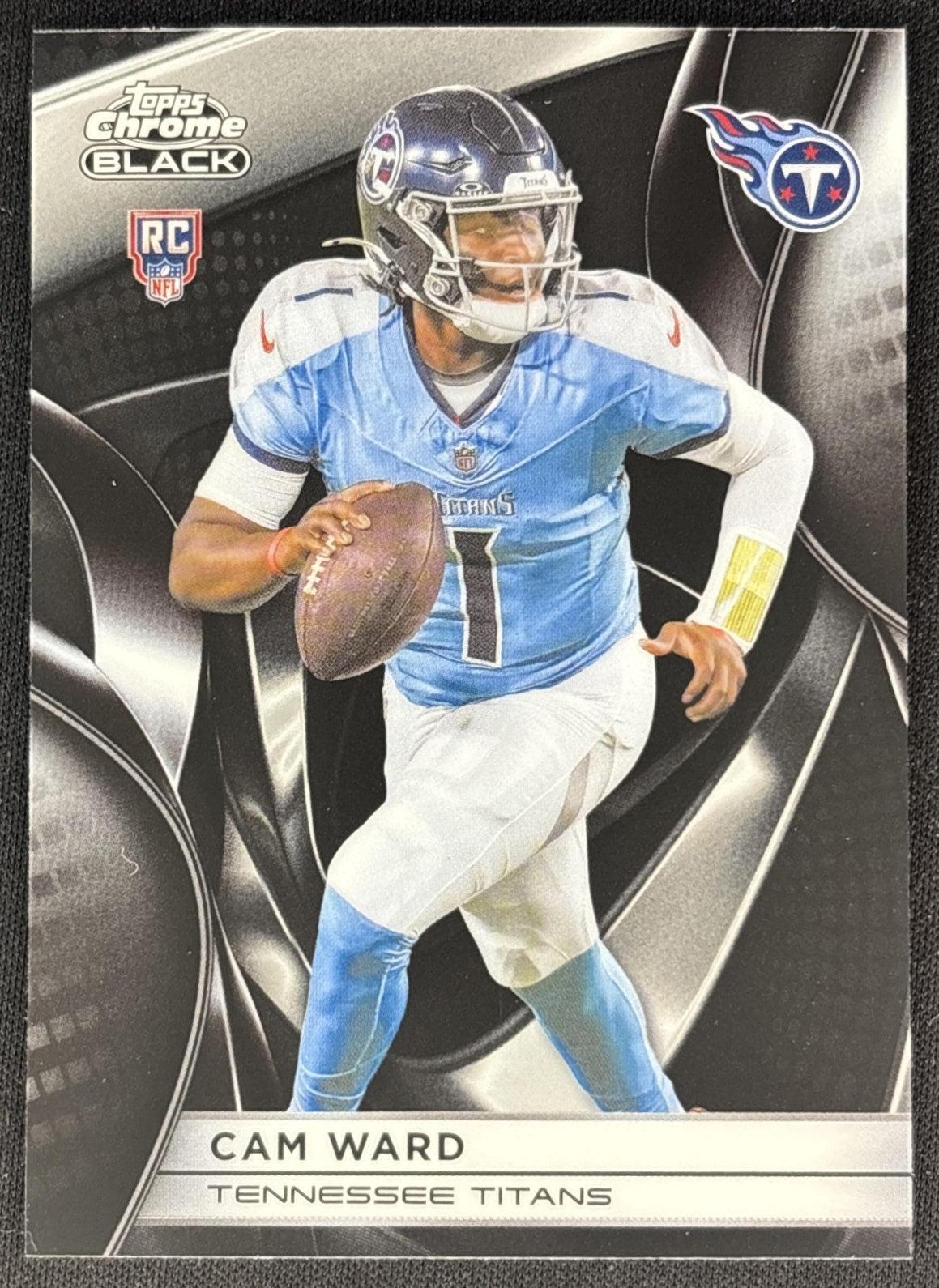 Cam Ward 2025 Topps Chrome Black Rookie Titans