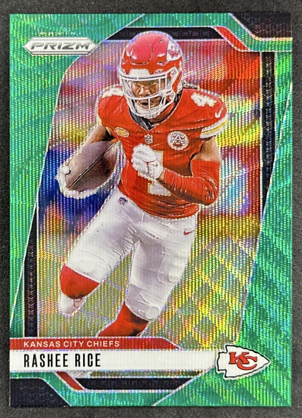 Rashee Rice 2024 Panini Prizm Green Wave Chiefs Sports Trading Cards