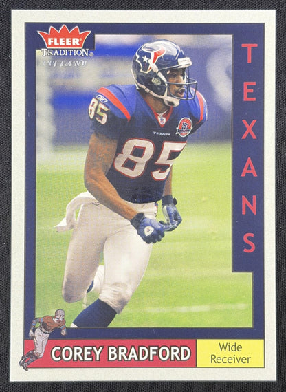 Corey Bradford 2003 Fleer Tradition Tiffany /200 Texans