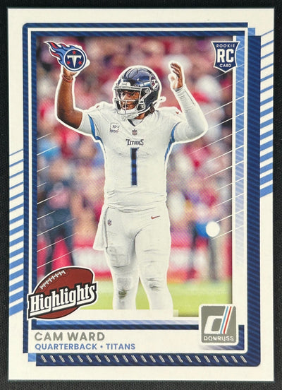 Cam Ward 2025 Donruss Highlights Titans Sports Trading Cards