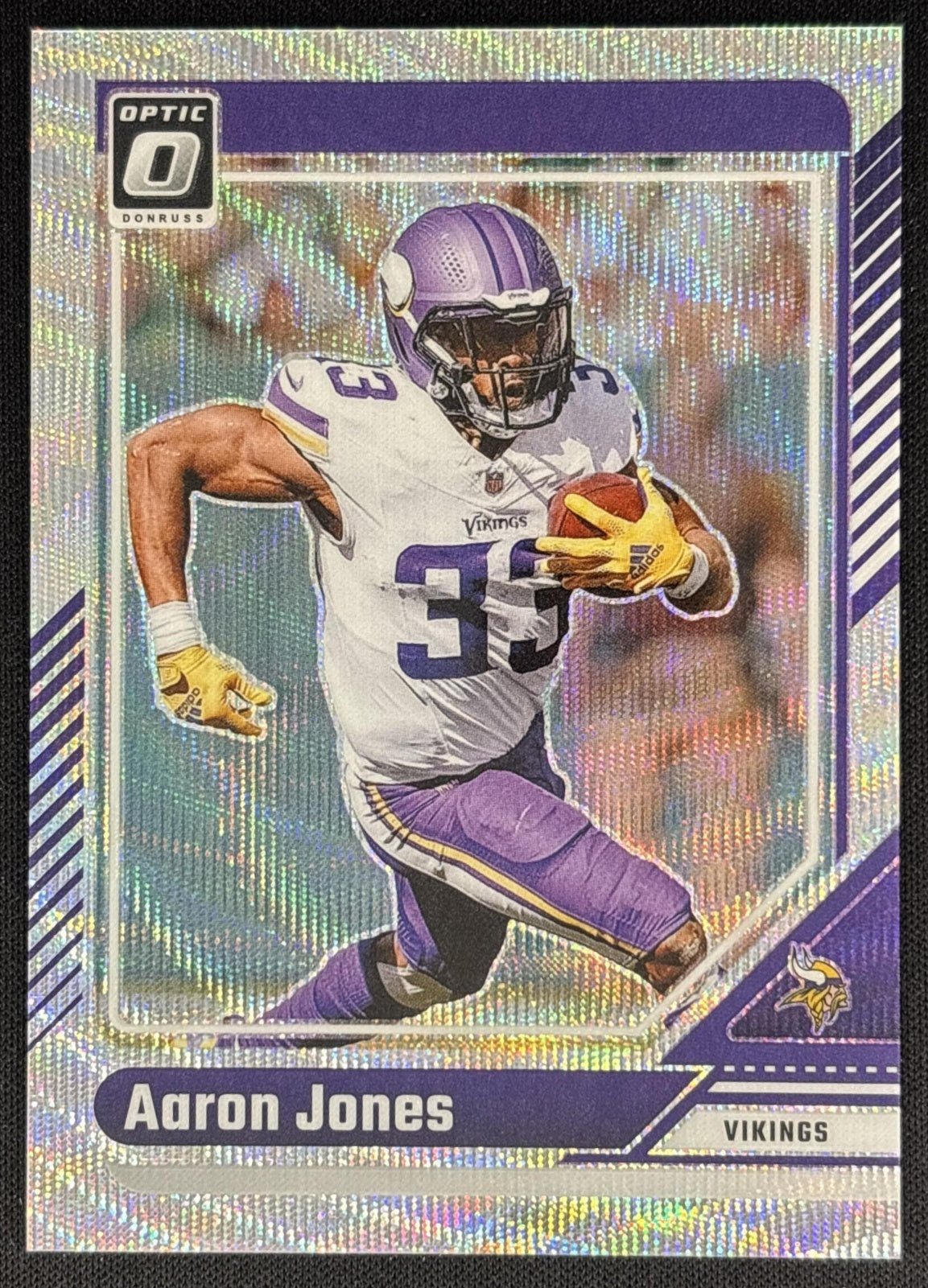 Aaron Jones 2024 Panini Donruss Optic Wave /300 Vikings Sports Trading Cards