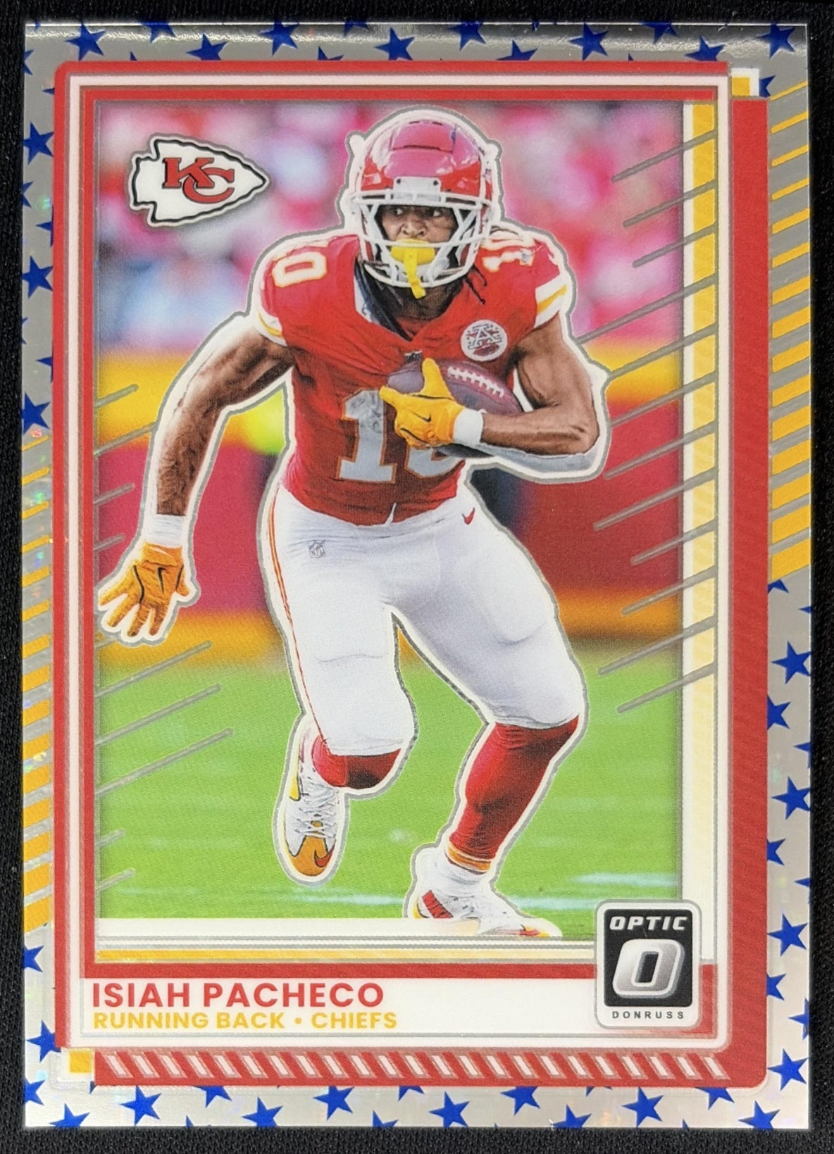 Isiah Pacheco 2025 Panini Donruss Optic Stars Prizm Chiefs Football