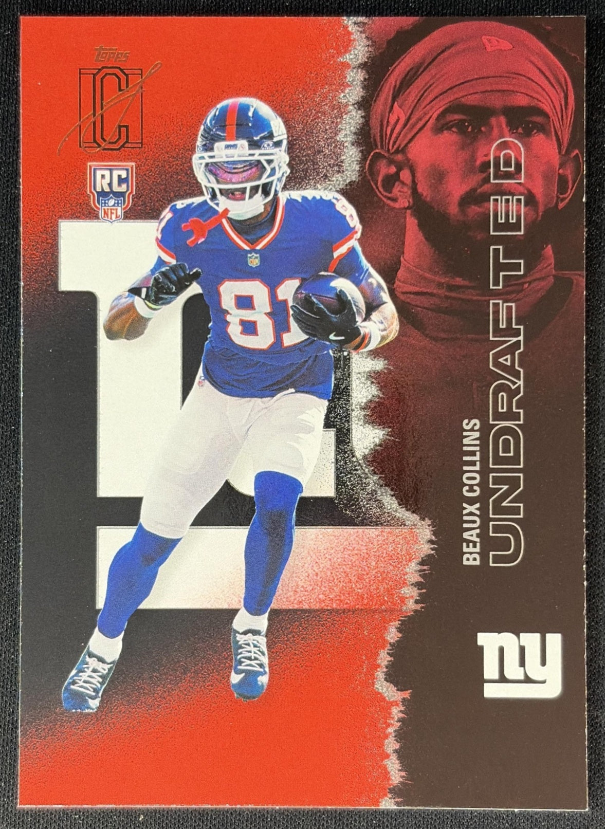 Beaux Collins 2025 Topps Signature Class Rookie Red & Black Foil Giants Sports Trading Cards