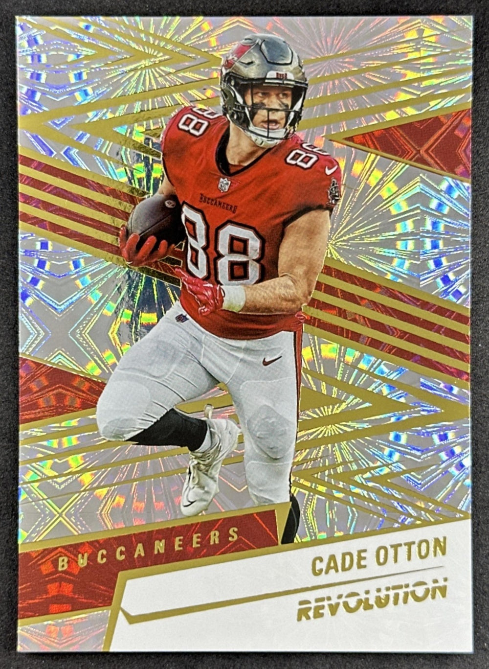 Cade Otton 2025 Panini Revolution Fireworks /49 Buccaneers Sports Trading Card