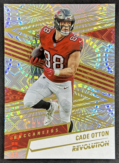 Cade Otton 2025 Panini Revolution Fireworks /49 Buccaneers Sports Trading Card