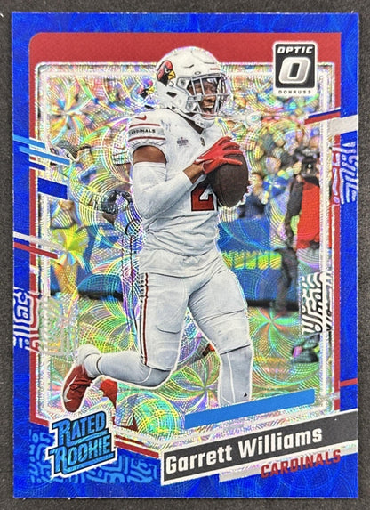 Garrett Williams 2023 Panini Donruss Optic Blue Scope Prizm Cardinals
