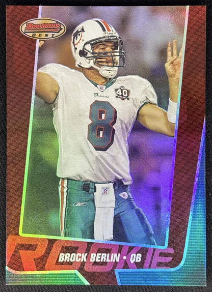 Brock Berlin 2005 Bowman's Best Red /499 Dolphins Sports Trading Card