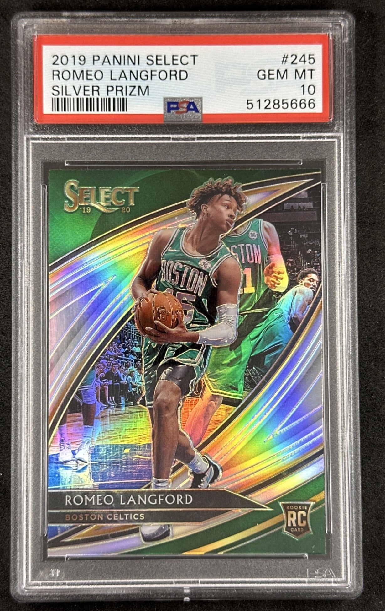 Romeo Langford 2019 Panini Select Silver Prizms PSA 10