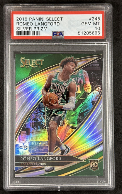 Romeo Langford 2019 Panini Select Silver Prizms PSA 10
