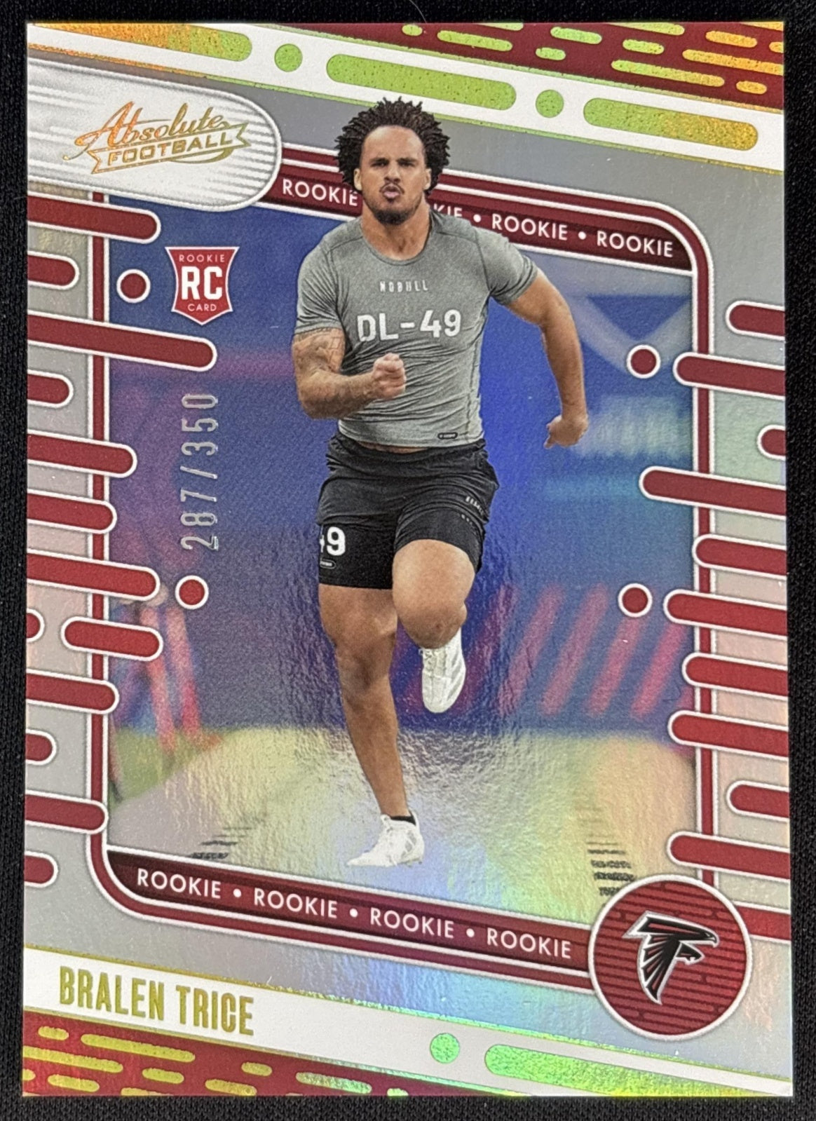 Bralen Trice 2024 Panini Absolute Rookies Spectrum /350 Falcons
