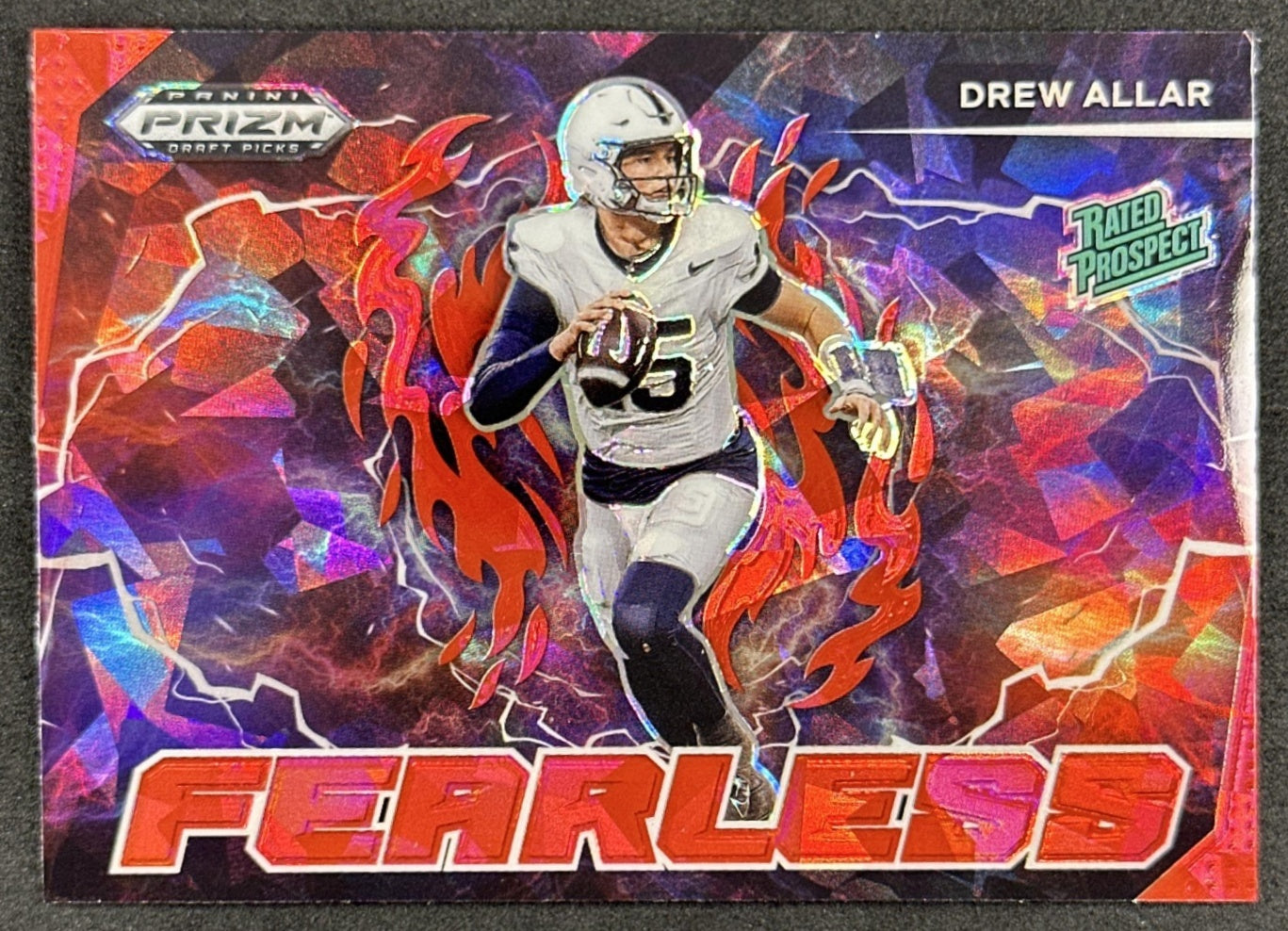 Drew Allar 2025 Panini Prizm Draft Picks Red Ice Nittany Lions Steelers - Front