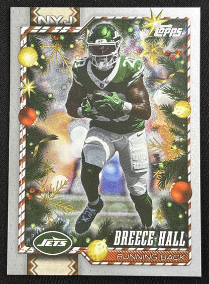 Breece Hall 2026 Topps Holiday Glitter Jets | New York Jets