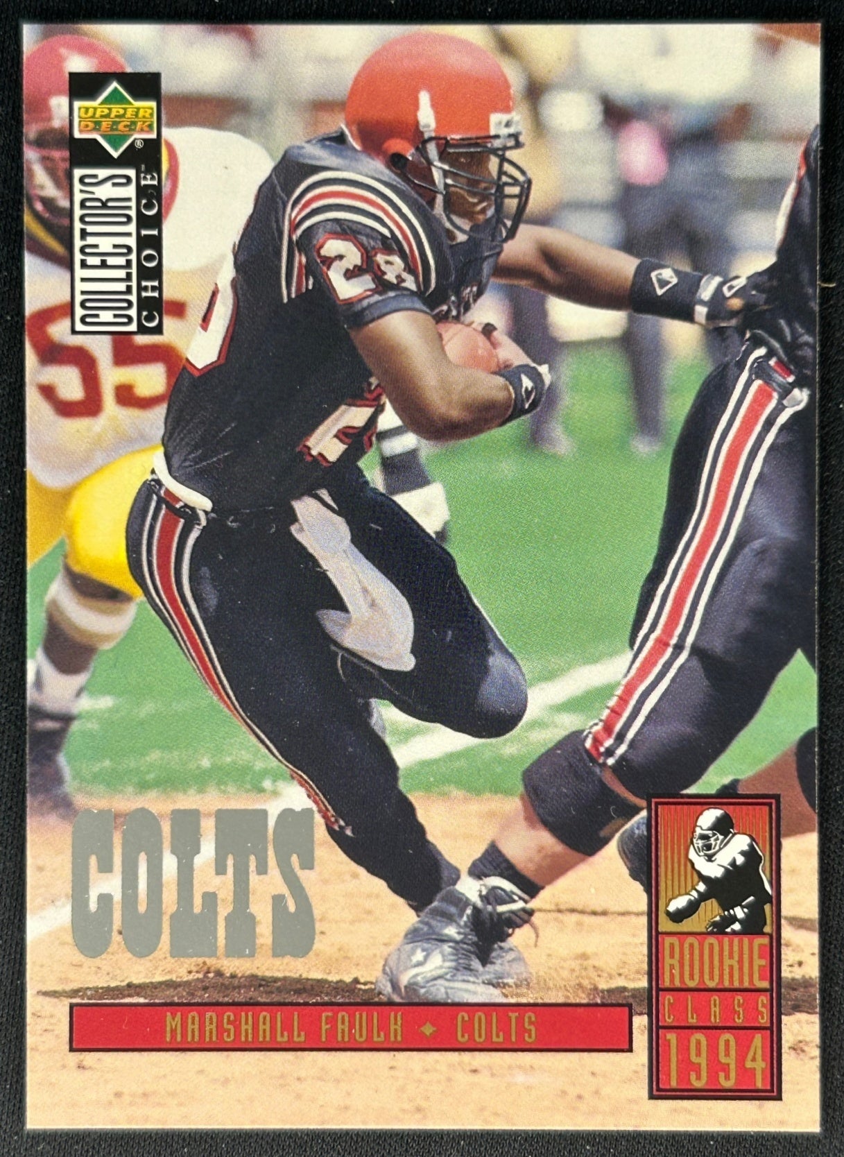 Marshall Faulk 1994 Collector's Choice Silver Colts Sports Trading Cards