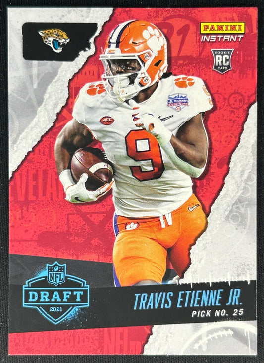 Travis Etienne 2021 Panini Instant NFL Draft Night Jaguars