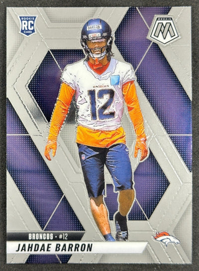 Jahdae Barron 2025 Mosaic Rookies Broncos Sports Trading Card