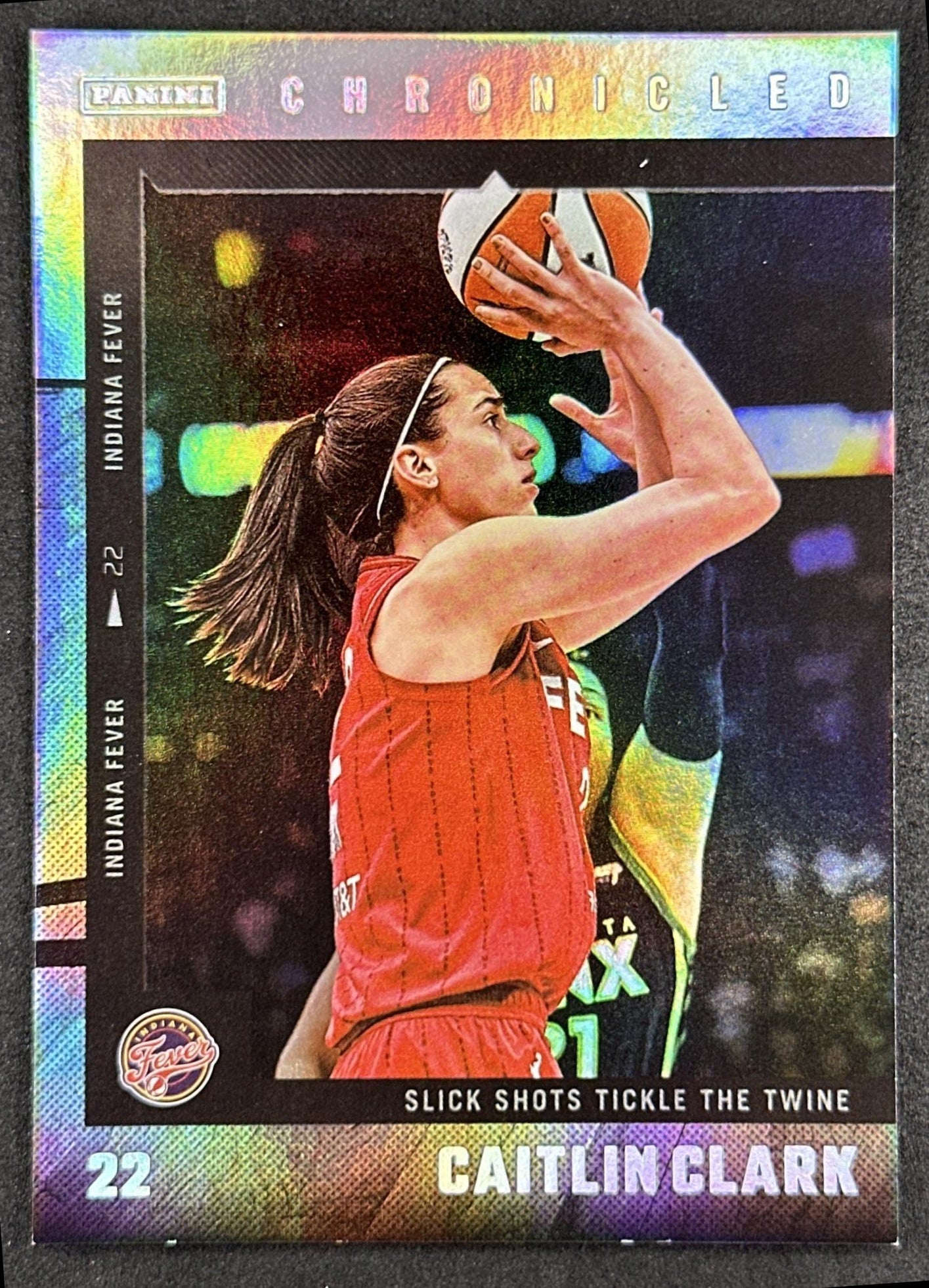 Caitlin Clark 2025 Panini Chronicled WNBA Holo Fever 45 Indiana Fever