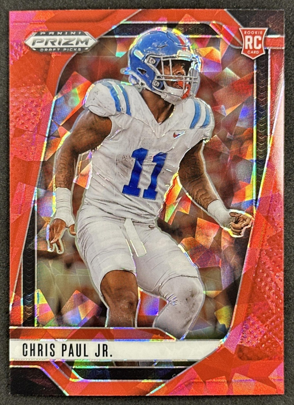 Chris Paul Jr. 2025 Panini Prizm Draft Picks Red Ice Rebels Seahawks - Front