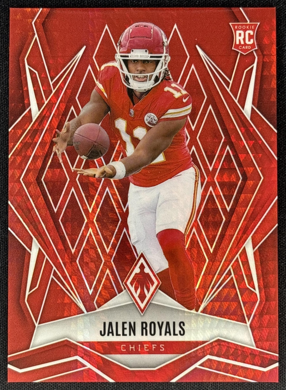 Jalen Royals 2025 Panini Phoenix Red Hyper Prizm /399 Chiefs front