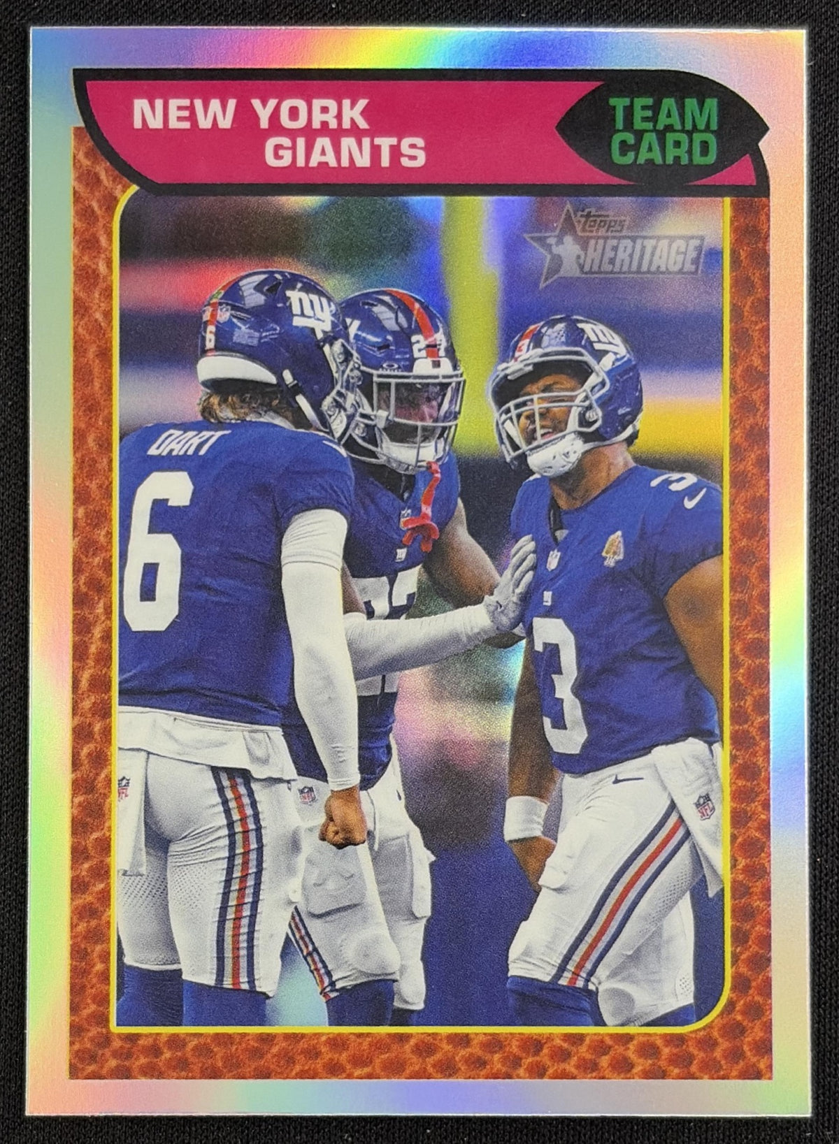 New York Giants 2026 Topps Heritage Chrome Refractor