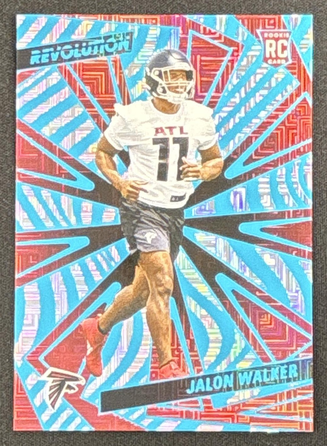 Jalon Walker 2025 Panini Revolution Rookies Teal Levels /499 Falcons Sports Trading Card
