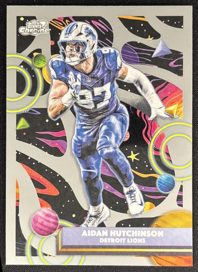 Aidan Hutchinson 2025 Topps Cosmic Chrome Lions Sports Trading Cards
