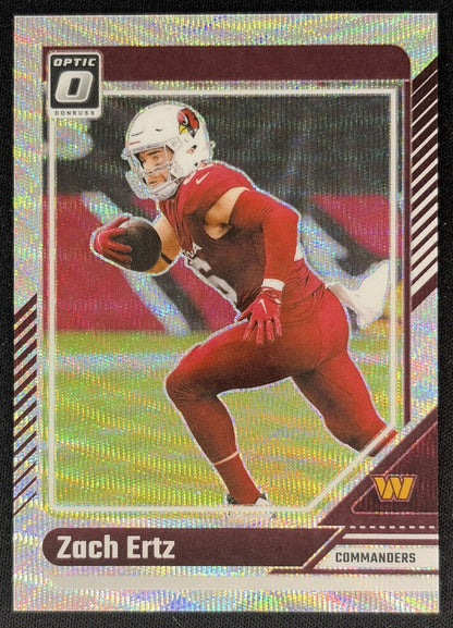 Zach Ertz 2024 Panini Donruss Optic Wave /300 Commanders front