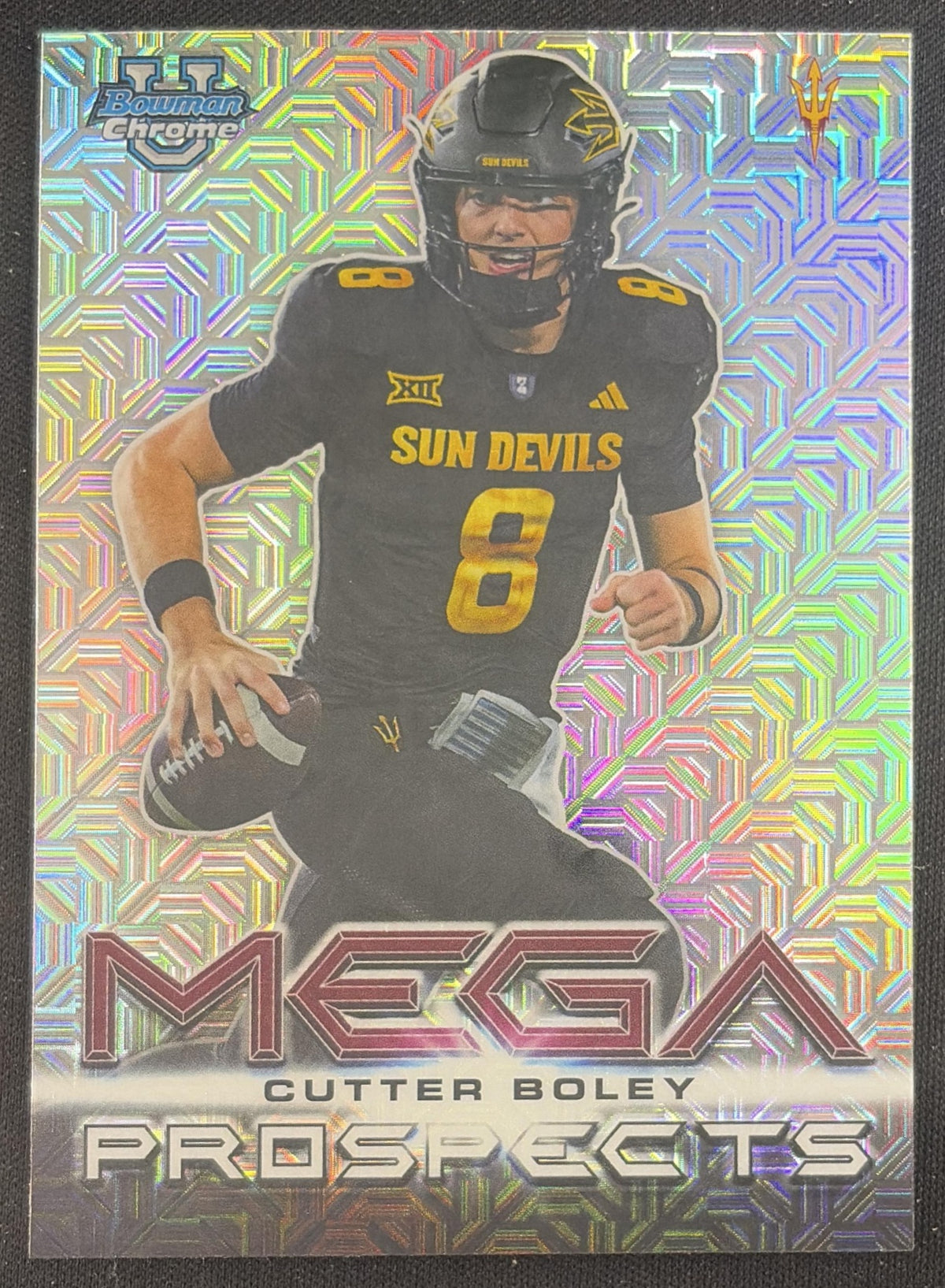 Cutter Boley 2026 Bowman Chrome Mega Prospects Mojo Refractor Sun Devils Arizona State Sun Devils Sports Trading Card