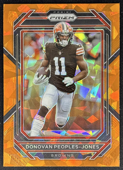 Donovan Peoples-Jones 2022 Panini Prizm Orange Ice Browns front
