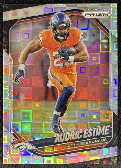 Audric Estime 2025 Panini Prizm Pandora /400 Broncos Sports Trading Cards