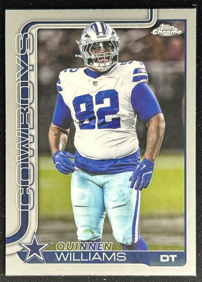 Quinnen Williams 2025 Topps Chrome Cowboys Default Title Sports Trading Cards