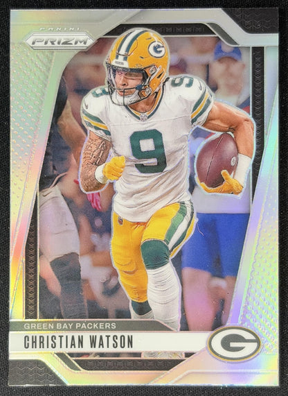 Christian Watson 2024 Panini Prizm Silver Packers front