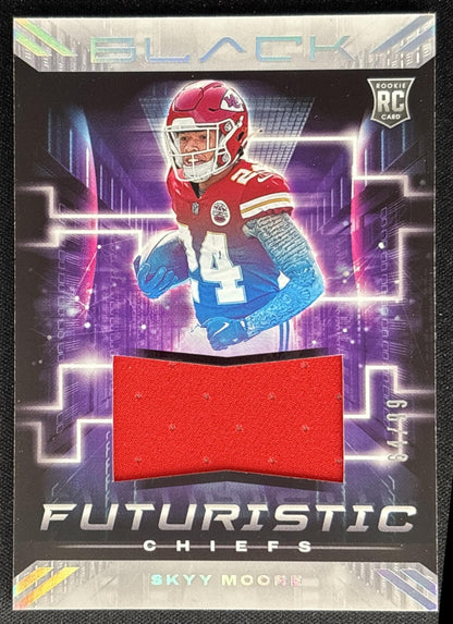 Skyy Moore 2022 Panini Black Futuristic Silver /99 Chiefs
