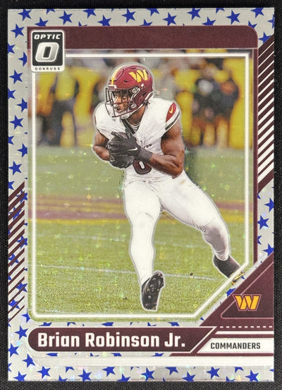 Brian Robinson Jr. 2024 Panini Donruss Optic Stars Commanders Sports Trading Cards